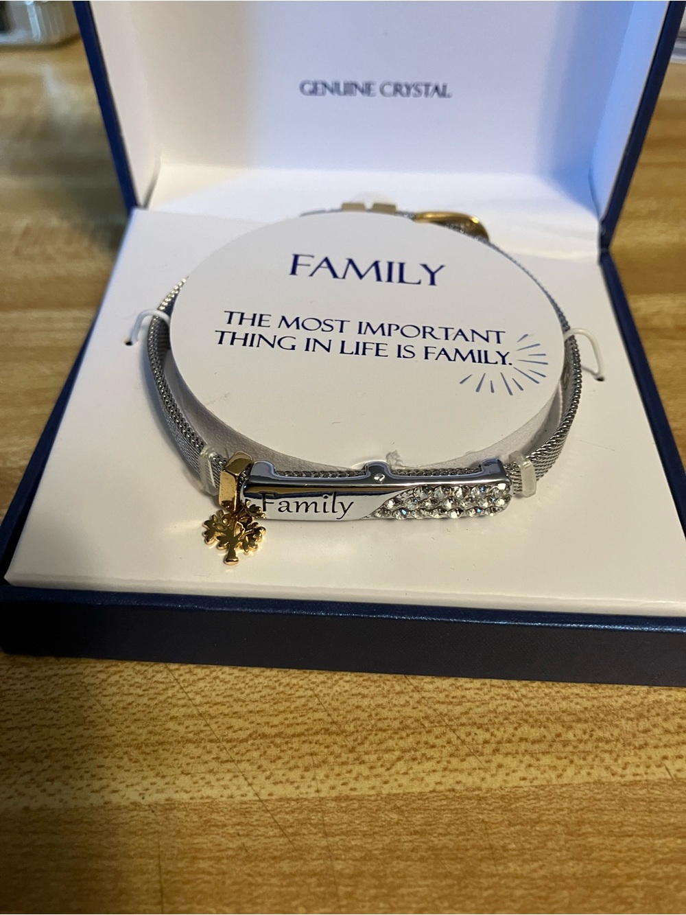 🌸Brilliance "Family" Silver & Gold Accent Bracelet
